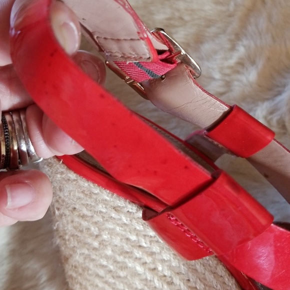 Vince Camuto strappy red wedges size 9 1/2 - Picture 7 of 8